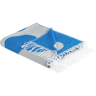 Beliani Decke Blau Acryl Polyester - Decke Beliani Decke Blau Acryl Polyester - Decke