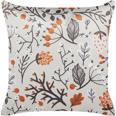 Beliani Cojín - Motivo otoñal 45x45cm Terciopelo Funda desmontable Beliani Cojín - Motivo otoñal 45x45cm Terciopelo Funda desmontable