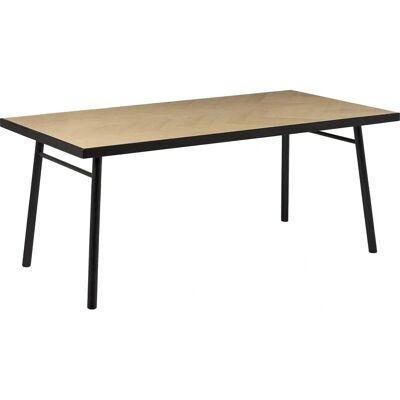 Table à Manger Beliani Bois Clair - Rectangulaire - 180x90 cm - Publicité Table à Manger Beliani Bois Clair - Rectangulaire - 180x90 cm - Publicité