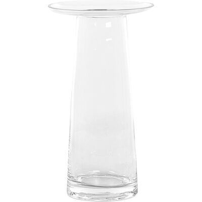 Beliani MANNAGlasvase - 26 cm Transparent Zylindrisch Wohnaccessoire Beliani MANNAGlasvase - 26 cm Transparent Zylindrisch Wohnaccessoire