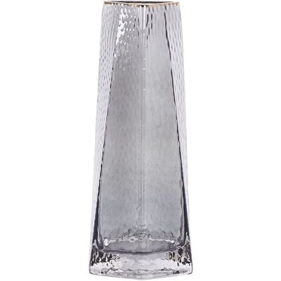 Beliani Blumenvase Grau Glas 27 cm - Blumenvase Beliani Blumenvase Grau Glas 27 cm - Blumenvase