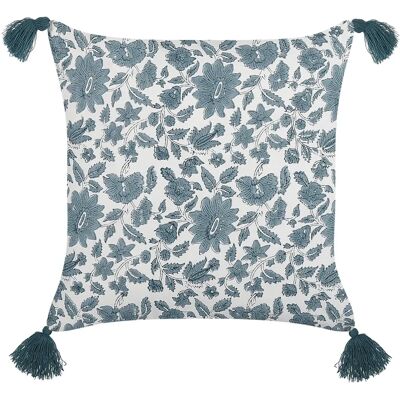 Coussin en coton avec motif floral Beliani - Publicité Coussin en coton avec motif floral Beliani - Publicité