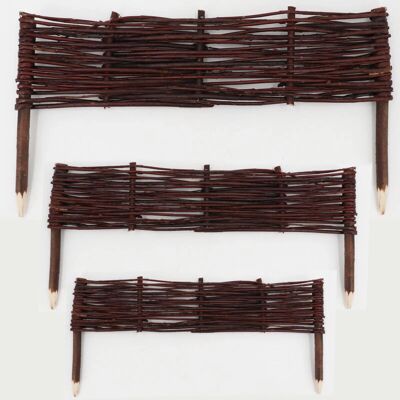 AQUAGART Natural Willow Garden Fence - Garden Fence - Durable Rustic Natural Material AQUAGART Natural Willow Garden Fence - Garden Fence - Durable Rustic Natural Material