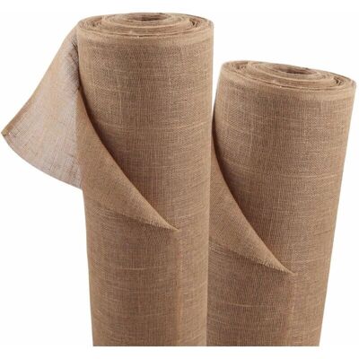 AQUAGART Tela de Yute 40m x 1m - Protección Natural para Jardín AQUAGART Tela de Yute 40m x 1m - Protección Natural para Jardín