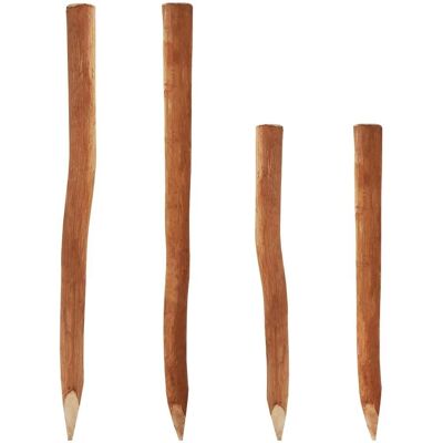 AQUAGART - Langlebige Haselnusszaunpfähle 1,5m 6-9cm Durchmesser AQUAGART - Langlebige Haselnusszaunpfähle 1,5m 6-9cm Durchmesser