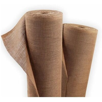AQUAGART - Tela de yute natural 45m x 1m, alfombra de jardín 305 G/M² AQUAGART - Tela de yute natural 45m x 1m, alfombra de jardín 305 G/M²