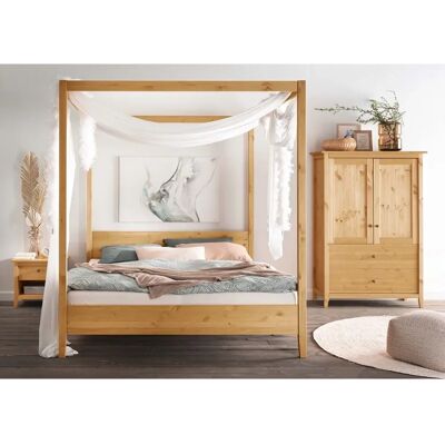 LÜTTENHÜTT - Solvita - 200x200 - Kiefer geölt - Bett LÜTTENHÜTT - Solvita - 200x200 - Kiefer geölt - Bett