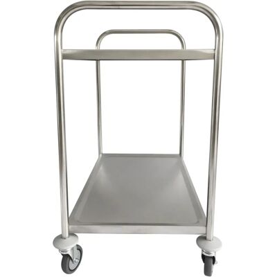 Stier - Edelstahl-Servierwagen - 2-Etagen - 810x460x900 mm - Servierwagen Stier - Edelstahl-Servierwagen - 2-Etagen - 810x460x900 mm - Servierwagen