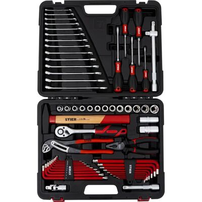 Ensemble d'outils STIER 60 pièces - Équipement d'artisan - Publicité Ensemble d'outils STIER 60 pièces - Équipement d'artisan - Publicité