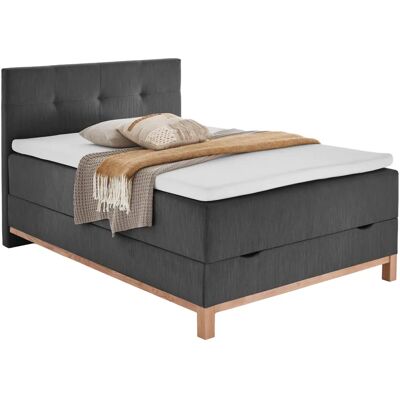 maison bleue Graues Boxspringbett mit Bettkasten - Boxspringbett maison bleue Graues Boxspringbett mit Bettkasten - Boxspringbett