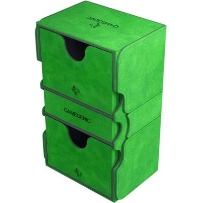 Gamegenic Stronghold Boîte de Deck Verte avec 200 Sleeves & Flaps - Publicité Gamegenic Stronghold Boîte de Deck Verte avec 200 Sleeves & Flaps - Publicité