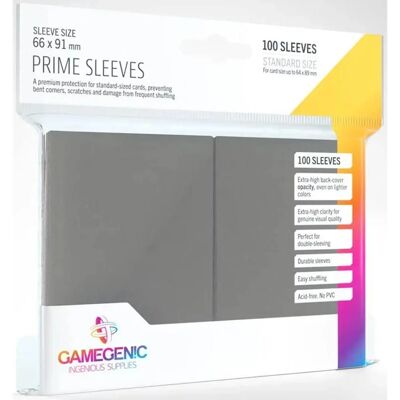 Gamegenic Prime Sleeves Dunkelgrau - Kartförvaringspåsar Gamegenic Prime Sleeves Dunkelgrau - Kartförvaringspåsar