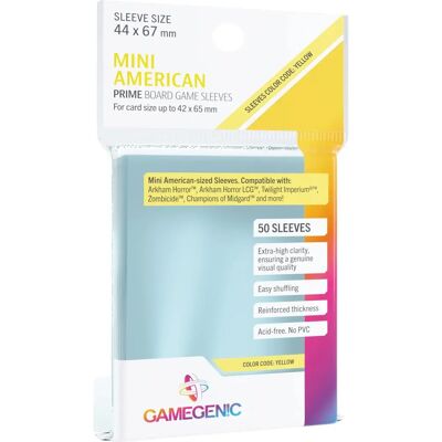 Gamegenic Prime Sleeves Gelb 44x67mm - Schutz für Brettspiele Gamegenic Prime Sleeves Gelb 44x67mm - Schutz für Brettspiele
