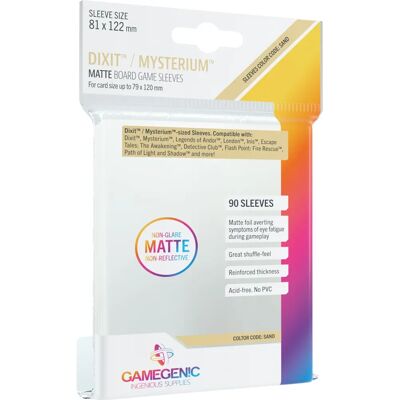 Gamegenic DIXIT/MYSTERIUM Mattierte Spielkartenschutzhüllen - 90 Stück Gamegenic DIXIT/MYSTERIUM Mattierte Spielkartenschutzhüllen - 90 Stück