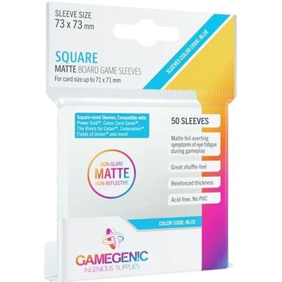 Gamegenic Quadratische Spielkartenhüllen - 73mm x 73mm - 50 Stück Gamegenic Quadratische Spielkartenhüllen - 73mm x 73mm - 50 Stück
