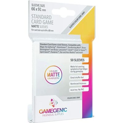 Game Genic Standardgröße Mattes Spielkartensleeves - Spielkartenhüllen Game Genic Standardgröße Mattes Spielkartensleeves - Spielkartenhüllen