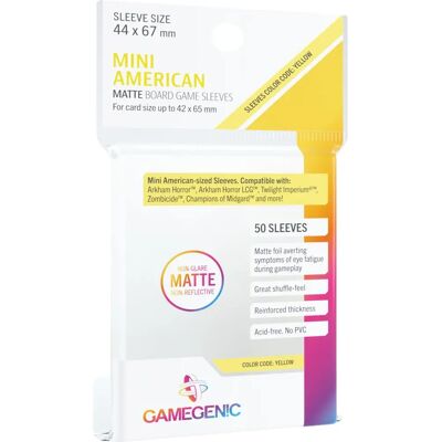 Game Genic MINI AMERICAN Spielkartenhüllen - 44mm x 67mm - 50 Stück Game Genic MINI AMERICAN Spielkartenhüllen - 44mm x 67mm - 50 Stück