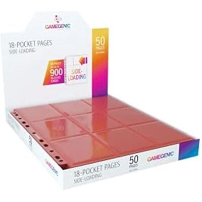 Gamegenic Rouge 50 Pages 18 Pochettes Classeur Gamegenic Rouge 50 Pages 18 Pochettes Classeur