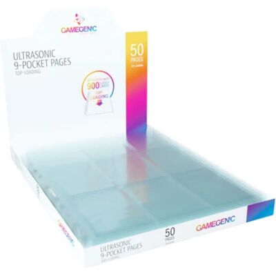 Gamegenic Kartenordner und -blätter - 50 Seiten, 9 Taschen - Ultrasonic Topload Gamegenic Kartenordner und -blätter - 50 Seiten, 9 Taschen - Ultrasonic Topload