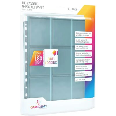 Gamegenic 10 Seiten 9 Steckplätze Ultraschall Seiteneinzug Gamegenic 10 Seiten 9 Steckplätze Ultraschall Seiteneinzug