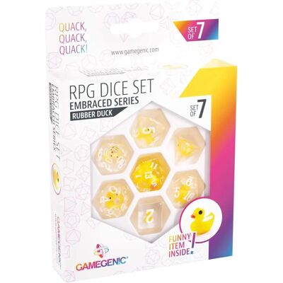 Gamegenic Embraced Series - Gumi Kacsa - 7 darab RPG-kocka Gamegenic Embraced Series - Gumi Kacsa - 7 darab RPG-kocka