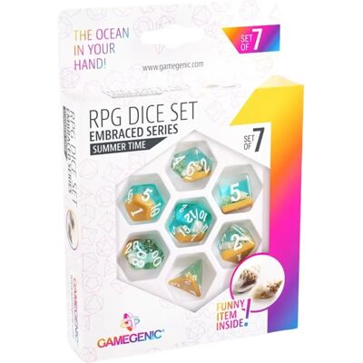 Gamegenic Embraced Series - Sommartid - RPG-diceset - 7st Gamegenic Embraced Series - Sommartid - RPG-diceset - 7st