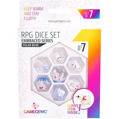 Gamegenic Polar Bear - RPG Würfelset (7 Stück) - Rollenspiel Zubehör Gamegenic Polar Bear - RPG Würfelset (7 Stück) - Rollenspiel Zubehör