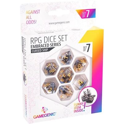 Gamegenic Embraced Series - Navire Maudit - Ensemble de dés RPG (7 pièces) Gamegenic Embraced Series - Navire Maudit - Ensemble de dés RPG (7 pièces)