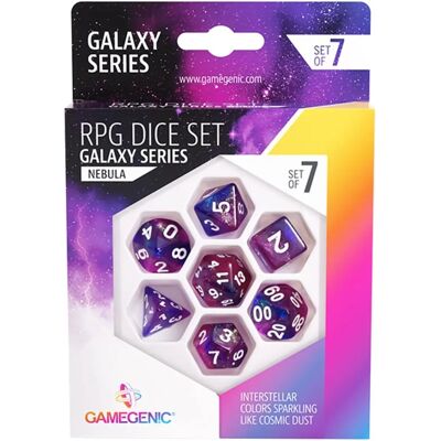 Gamegenic Nebula Würfelset - 7 Stück - Rollenspiel Zubehör Gamegenic Nebula Würfelset - 7 Stück - Rollenspiel Zubehör