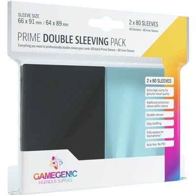 Gamegenic Card Sleeves Prime Double Sleeving Pack - Protection de Cartes Gamegenic Card Sleeves Prime Double Sleeving Pack - Protection de Cartes