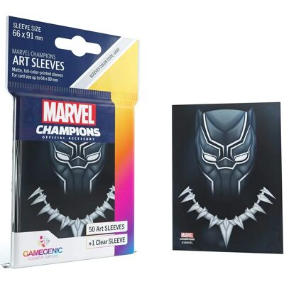 Fantasy Flight Games Schwarzer Panther Marvel Champions Kartenhüllen - Spielkartenhüllen Fantasy Flight Games Schwarzer Panther Marvel Champions Kartenhüllen - Spielkartenhüllen
