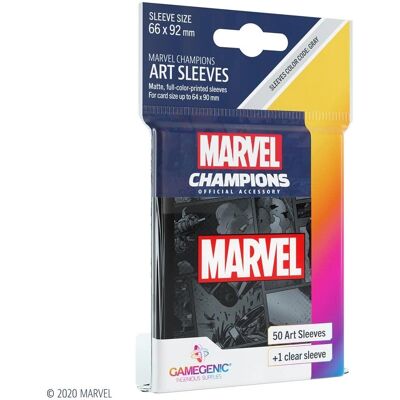 Gamegenic Marvel Champions Kunsthüllen - Schwarz Gamegenic Marvel Champions Kunsthüllen - Schwarz
