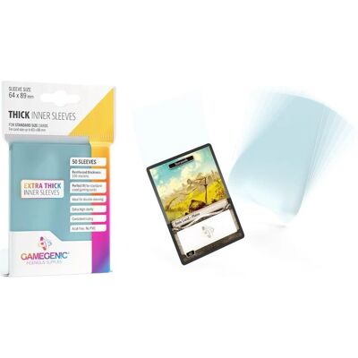 Gamegenic Extra Dicke Innenschutzhüllen - 64x89mm - Kartenschutz Gamegenic Extra Dicke Innenschutzhüllen - 64x89mm - Kartenschutz