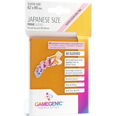 Gamegenic Premium Prime Japanische Sleeve - Säurefrei & Ohne PVC Gamegenic Premium Prime Japanische Sleeve - Säurefrei & Ohne PVC