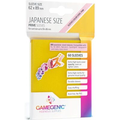 Gamegenic Premium Japanische Kartenhüllen - Gelb Gamegenic Premium Japanische Kartenhüllen - Gelb