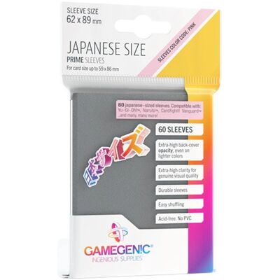 Gamegenic Dunkelgraue Japanische Kartenhüllen - 62x89mm Gamegenic Dunkelgraue Japanische Kartenhüllen - 62x89mm