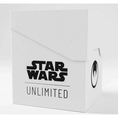 Gamegenic Star Wars: Unlimited Soft Crate Deck Box - White/Black Gamegenic Star Wars: Unlimited Soft Crate Deck Box - White/Black