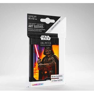 Gamegenic Star Wars Unlimited Art Sleeves - Darth Vader - Kartenhüllen Standardgröße - Schutz 60 Karten Gamegenic Star Wars Unlimited Art Sleeves - Darth Vader - Kartenhüllen Standardgröße - Schutz 60 Karten