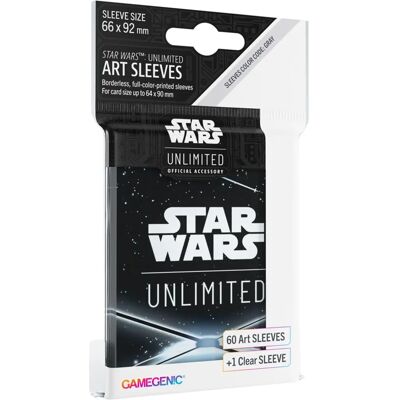 Gamegenic Star Wars Unlimited Art Sleeves - Card Back Black - Card Sleeves - Standard Size Gamegenic Star Wars Unlimited Art Sleeves - Card Back Black - Card Sleeves - Standard Size