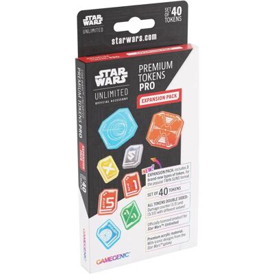 Gamegenic Star Wars Unlimited - Premium Tokens PRO Erweiterungspack - Kartenspiel Zubehör Gamegenic Star Wars Unlimited - Premium Tokens PRO Erweiterungspack - Kartenspiel Zubehör