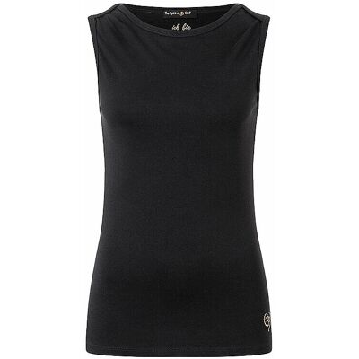 THE SPIRIT OF OM Damen Yogatank Bambus High Neck schwarz - Yogatank Top THE SPIRIT OF OM Damen Yogatank Bambus High Neck schwarz - Yogatank Top