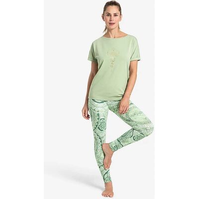 THE SPIRIT OF OM Eka Padma Hellgrün Yogashirt - Damen Yogashirt THE SPIRIT OF OM Eka Padma Hellgrün Yogashirt - Damen Yogashirt