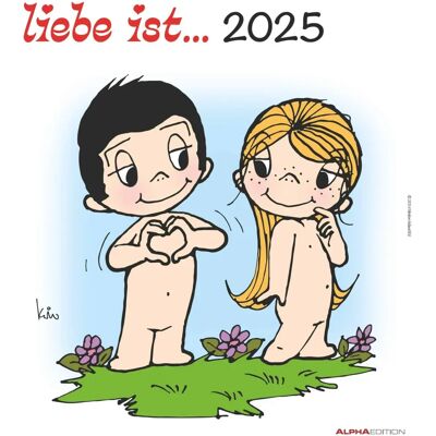 Neumann Verlage Love Is 2025 - Fali naptár - 30x34cm - Illusztrációk - Pár Neumann Verlage Love Is 2025 - Fali naptár - 30x34cm - Illusztrációk - Pár