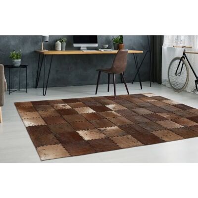 Calo Deluxe Patchwork Lederteppich - Rechteck 200x290cm Calo Deluxe Patchwork Lederteppich - Rechteck 200x290cm