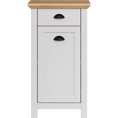Trendteam Landhuis Badkamerkast - Lichtgrijs & Eiken - 46x84 cm Trendteam Landhuis Badkamerkast - Lichtgrijs & Eiken - 46x84 cm