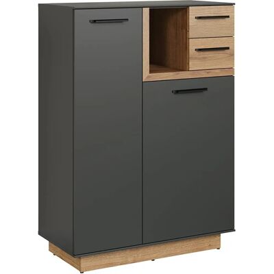 TrendTeam Synnax Antraciet & Eik Sideboard - Moderne Design TrendTeam Synnax Antraciet & Eik Sideboard - Moderne Design