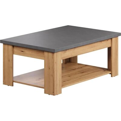Table basse Trendteam Follow - Gris, Chêne, Matera - Table basse Table basse Trendteam Follow - Gris, Chêne, Matera - Table basse