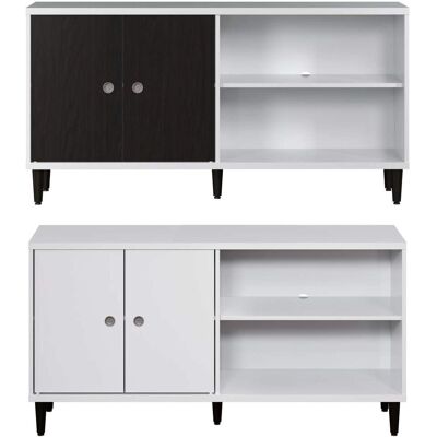 trendteam Hvitt Wenge TV Lowboard - Moderne omvendt design trendteam Hvitt Wenge TV Lowboard - Moderne omvendt design