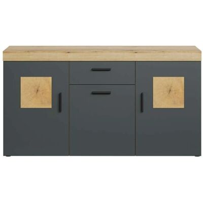Trendteam Tyler Sideboard i grå med justerbare hyller - Sideboard Trendteam Tyler Sideboard i grå med justerbare hyller - Sideboard