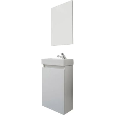 trendteam Wit Badkamermeubelset - Modern 3-delig WC Opslag trendteam Wit Badkamermeubelset - Modern 3-delig WC Opslag